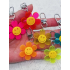 3339 Sleutelhanger Smiley Flower Neon Geel